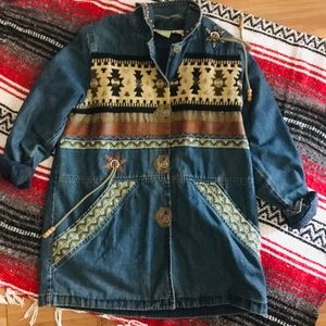 🐴 Vintage-Southwestern Denim Jacket